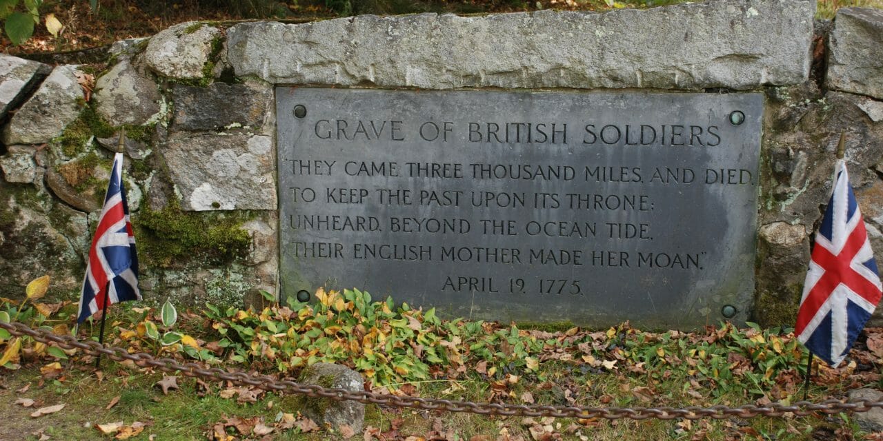 British Soldiers' Grave near the Bridge at Minute Man National Monument