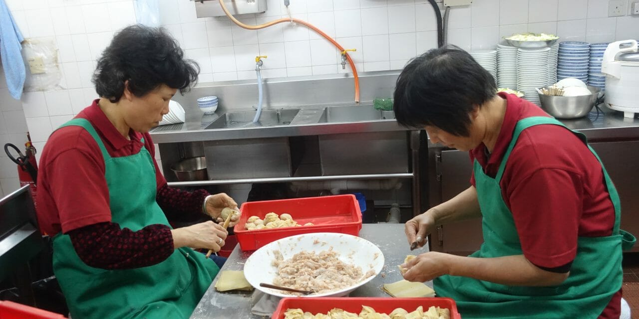 Hong Kong Food Prep at Tsim Chai Kee Noodle