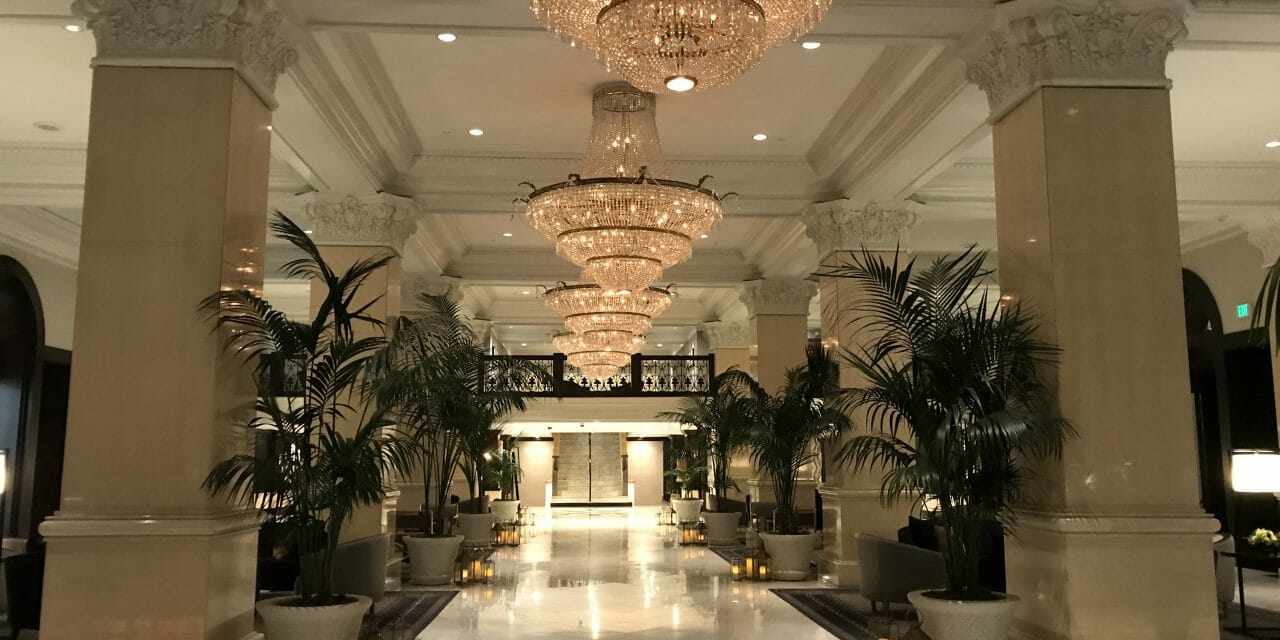 Inside the US Grant Hotel Lobby in San Diego California