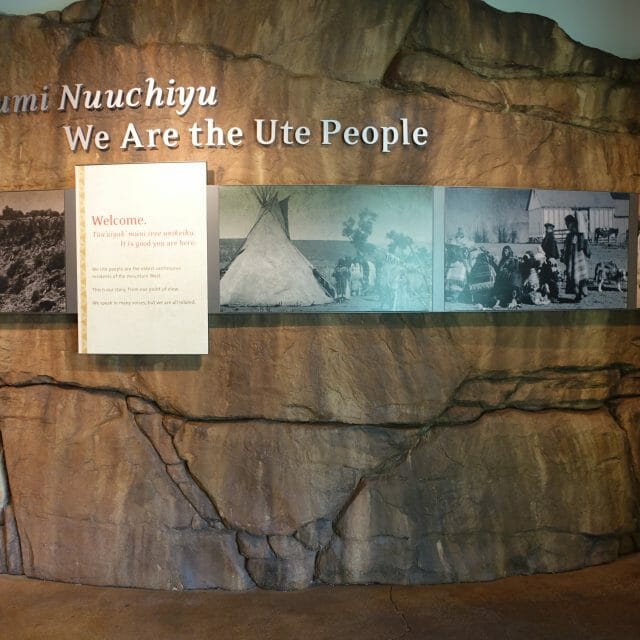 Ute Museum in Colorado Entrance to Permanent Exhibit