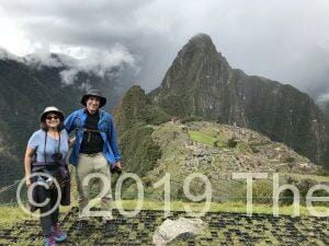 Sandy and Ira Bornstein at a Machu Picchu Overlook