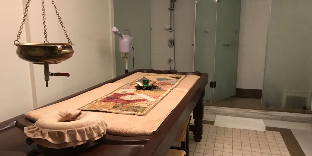 Inside Prana Spa Ayurveda Treatment room in Kochi India