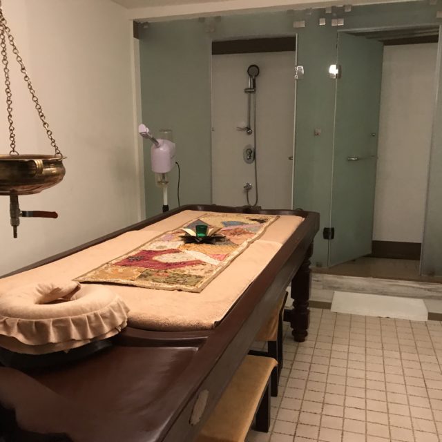 Inside Prana Spa Ayurveda Treatment room in Kochi India