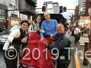 Rickshaw ride in Tokyo
