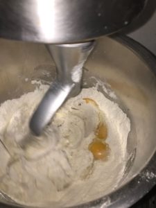 La Patisserie Francaise Brioche Bread mixing in eggs, Photo Courtesy of the Bakery