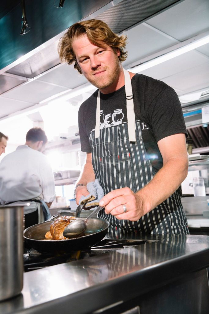 Alex Seidel Cooking: Photo by Jeff Nelson