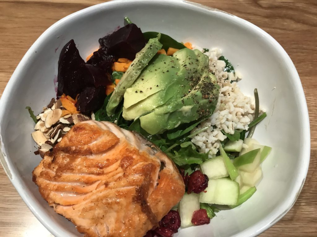 Refuel Salad with Salmon at Park City's Hearth and Hill