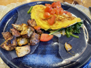 Veggie Omelet with Breakfast Potatoes at Vista Verde Ranch