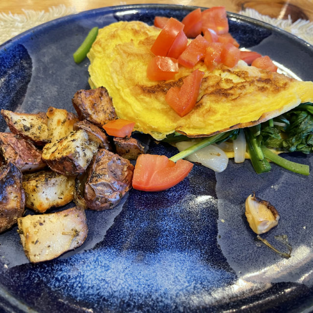 Veggie Omelet with Breakfast Potatoes at Vista Verde Ranch