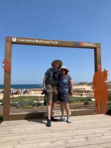 Sandy and Ira Bornstein at Caesara National Park Image taken by Eric Tomer