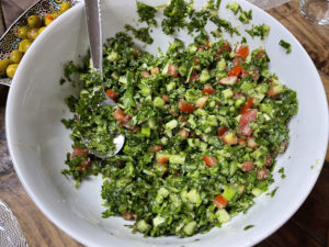 Colorful Salad Prepared during Israel Cooking Class