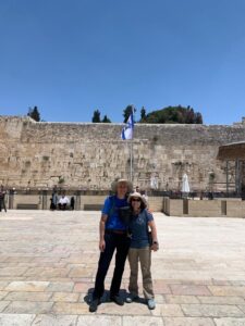 Sandy and Ira Bornstein at the Western Wall in Israel May 2022