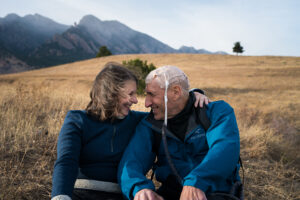 Sandy and Ira Bornstein near the Foothills outside Boulder, Colorado Image taken by Peter Doyle